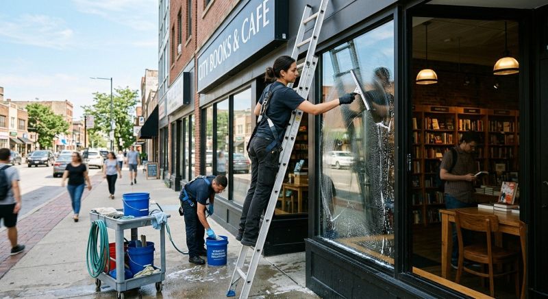 Shopping Mall Window Cleaning in Newark, DE