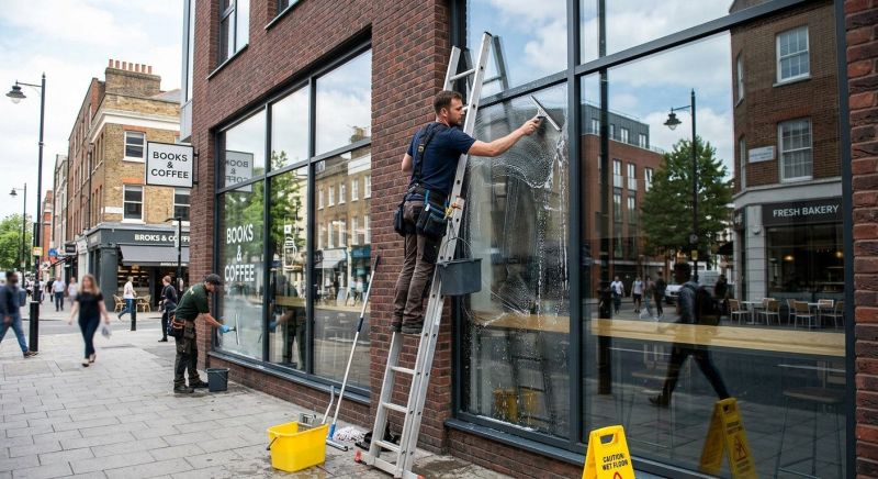 Strip Mall Window Cleaning in Newark, DE